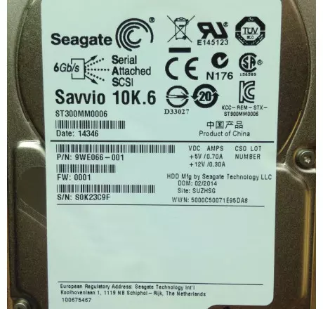 Ổ cứng HDD seagate 2.5 inch sas 300G 10k 6G HP Dell IBMST300MM0006