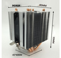 Tản nhiệt AVC tháp đôi fan 9cm 4 ống đồng socket 2011 1366 775 1155