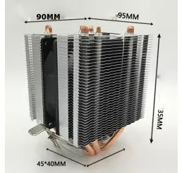 Tản nhiệt AVC tháp đôi fan 9cm 4 ống đồng socket 2011 1366 775 1155