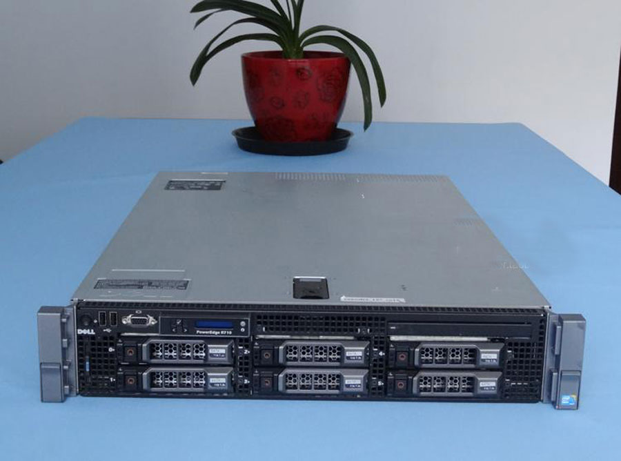 Máy chủ server Dell PowerEdge R710 1U hdd  inch, may chu dell chính hãng