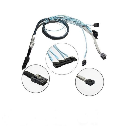cap hp mini sas to 4 sata 38in cable kit 3