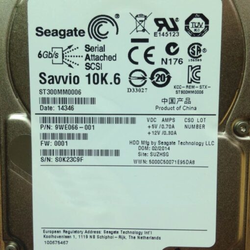 hdd seagate dell ibm hp 300gb sas 10k 25in st300mm0006 03