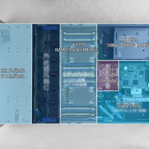 may chu server hp proliant dl380 gen9 g9 14