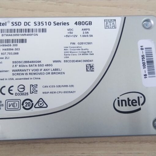 Ổ cứng SSD Intel DC S3510 480GB NAND MLC 2,5 inch SATA 6Gb/s 16nm