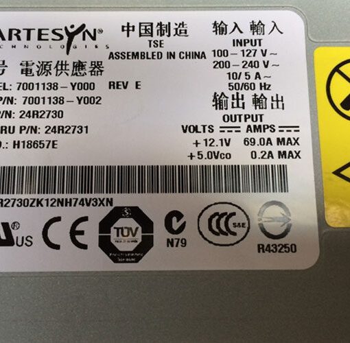 psu server ibm x3650 x3400 x3500 x3655 835w 24r2731 24r2730 5