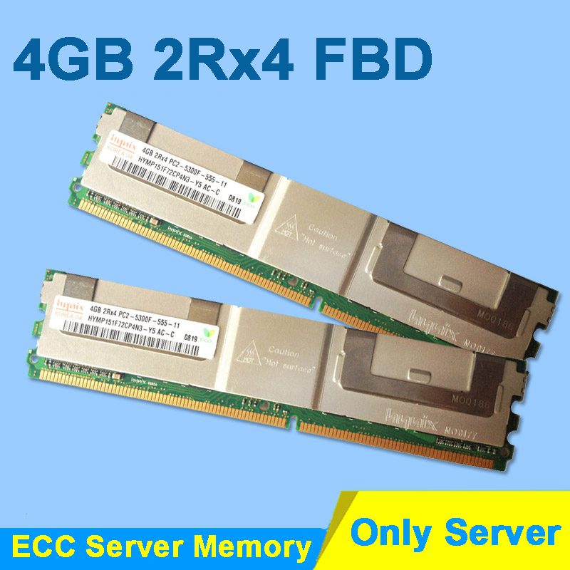 Hynix 4GB(1x4GB) DDR2 667MHz PC2-5300F 2Rx4 FBD ECC Server