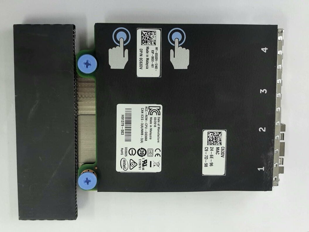 Dell Intel C63DV 2x10GB 2x1GB Network R620 Mezz DAUGHTER CARD 02