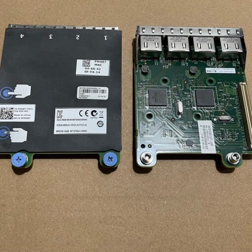 Dell POWEREDGE R620 R720 4 Port 1gbe Broadcom 5720 Network Daughter Card Fm487 05