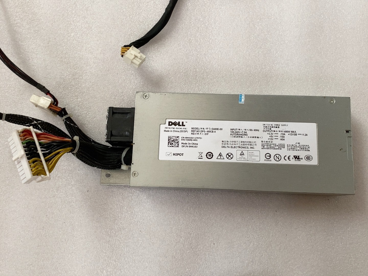 dell 0h410j 480 watt power supply for server dell r410 r510 01