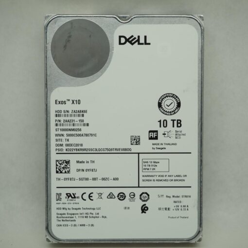 dell 10tb 7 2k 12gbps sas 3 5 inch hard drive 0yf87j 04