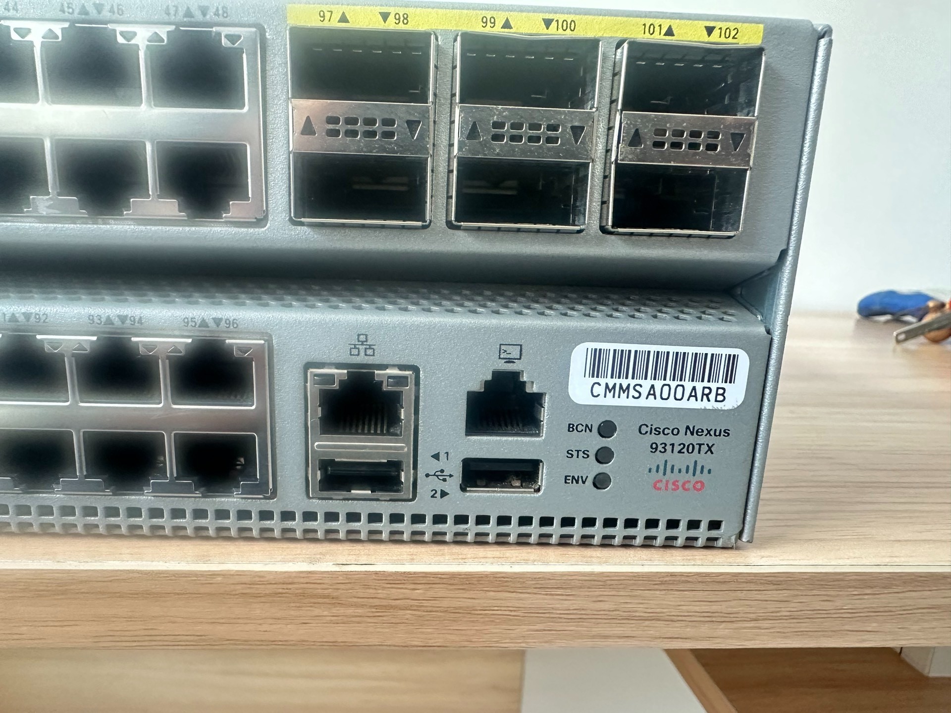 Cisco N9K C93120TX Nexus 9300 with 96p 100M110G T and 6p 40G QSFP 06