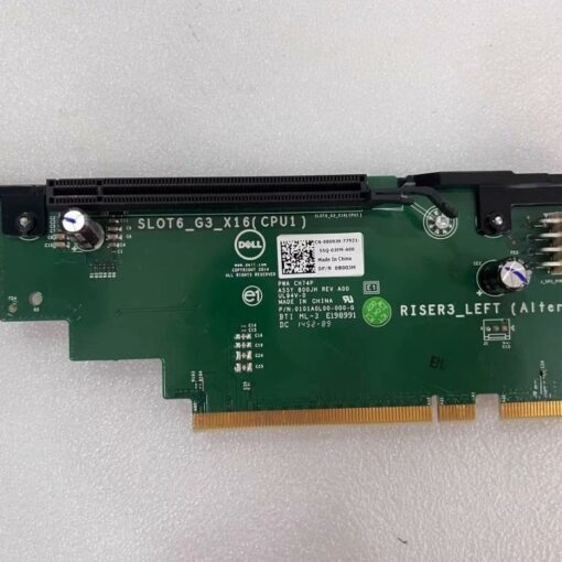 dell 0800jh 800jh slot 6 pcie 3 0 x16 riser 3 card for poweredge r730xd 01
