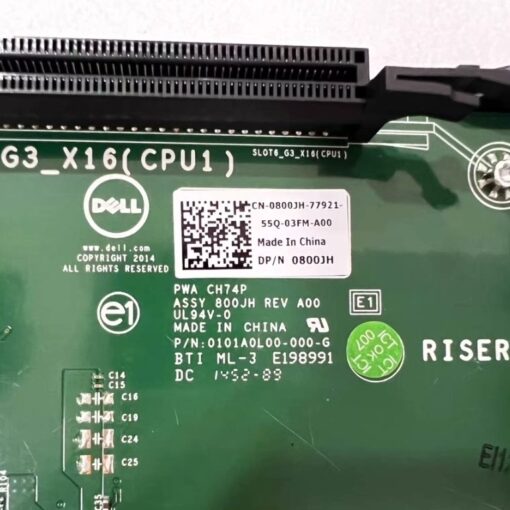 dell 0800jh 800jh slot 6 pcie 3 0 x16 riser 3 card for poweredge r730xd 02
