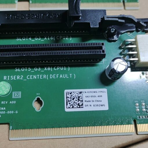 dell poweredge r730 r730xd pci riser card riser2 centre board 392wg 0392wg 03