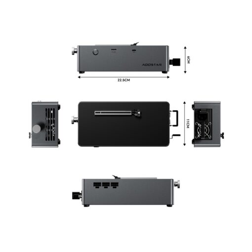 dock egpu oculink aoostar ag02 oculink usb4 kem nguon 800w 03