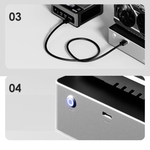 dock egpu oculink aoostar ag02 oculink usb4 kem nguon 800w 05
