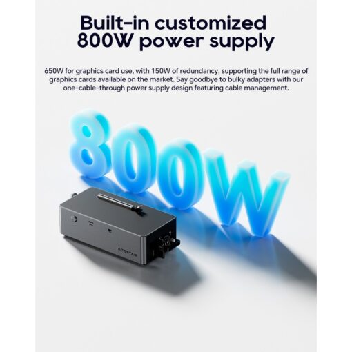 dock egpu oculink aoostar ag02 oculink usb4 kem nguon 800w 08