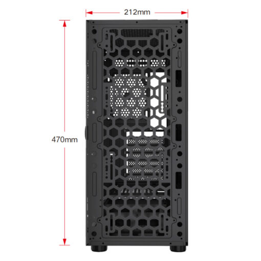Vỏ máy tính KENOO ESPORT EM700 3F Mầu Đen (Mid Tower E ATX) 05
