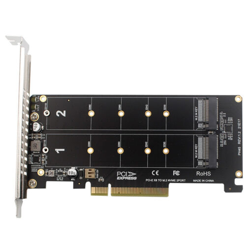 card chuyen doi pcie 3 0 4x to dual m 2 nvme ssd 22110 2280 01