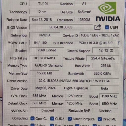 card man hinh gpu nvidia tesla t4 16gb gddr6 04