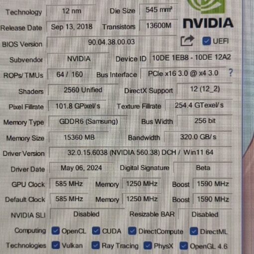 card man hinh gpu nvidia tesla t4 16gb gddr6 05