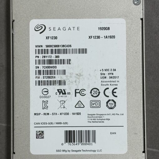o cung ssd seagate nytro xf1230 1 92tb sata 6gb 2 5 01