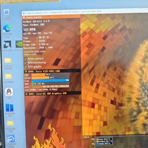 GPU NVIDIA Tesla V100 16GB HBM2 sxm2 mod fan rtx 4090 04