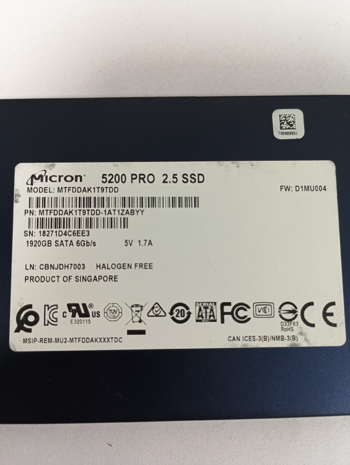 ssd micron 5200 pro 1 92tb 2 5 inch sata iii enterprise 5950tbw 04
