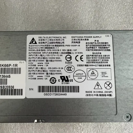 Nguồn máy chủ PSU server DPS-1600CBD PWS-1K66P-1R DPS-1600CB D 1600w - Hinh 3
